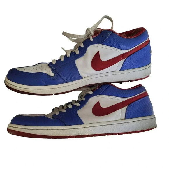 Air Jordan 1 Retro Low “East Side” White Red Royal Chicago 309192-161 Si… - Picture 2 of 16